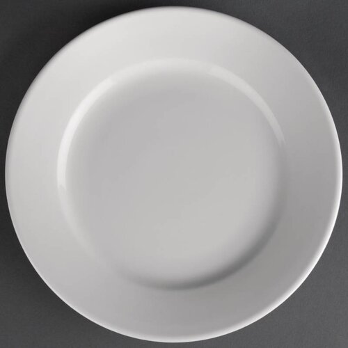 Athena Assiette à Bord Large - Athena - Porcelaine Blanche - 203mm - 12 Pièces