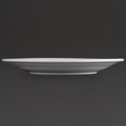 Athena Assiette à Bord Large - Athena - Porcelaine Blanche - 203mm - 12 Pièces