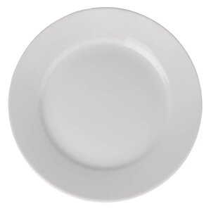 Athena Assiette à Bord Large - Athena - Porcelaine Blanche - 228mm - 12 Pièces