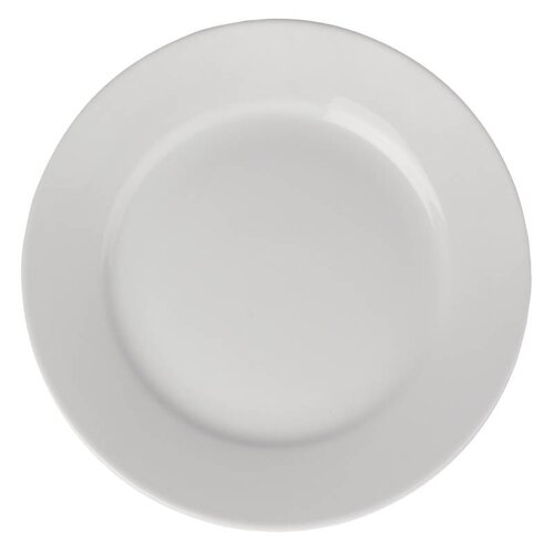 Athena Assiette à Bord Large - Athena - Porcelaine Blanche - 228mm - 12 Pièces