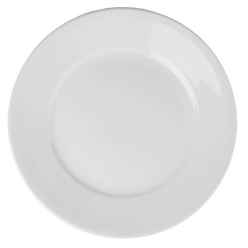 Athena Assiette à Bord Large - Athena - Porcelaine Blanche - 280mm - 6 Pièces