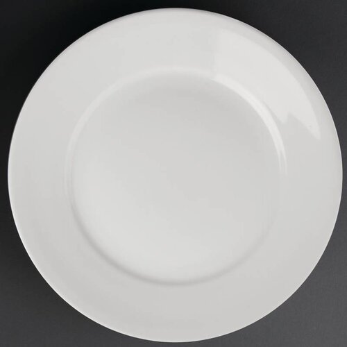 Athena Assiette à Bord Large - Athena - Porcelaine Blanche - 280mm - 6 Pièces