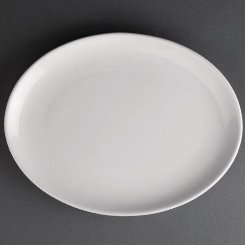 Athena Assiette Creuse Ovale - Athena - Porcelaine Blanche - 254x178mm - 12 Pièces