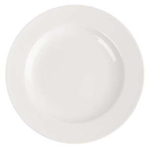 CHRselect Assiette à Pâte/Soupe Lumina - Porcelaine Fine - 205mm - 6 Pièces