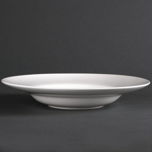 CHRselect Assiette à Pâte/Soupe Lumina - Porcelaine Fine - 260mm - 4 Pièces