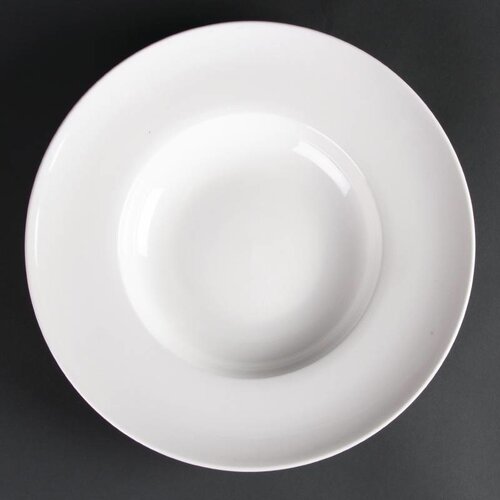 CHRselect Assiette à Pâte/Soupe Lumina - Porcelaine Fine - 310mm - 2 Pièces