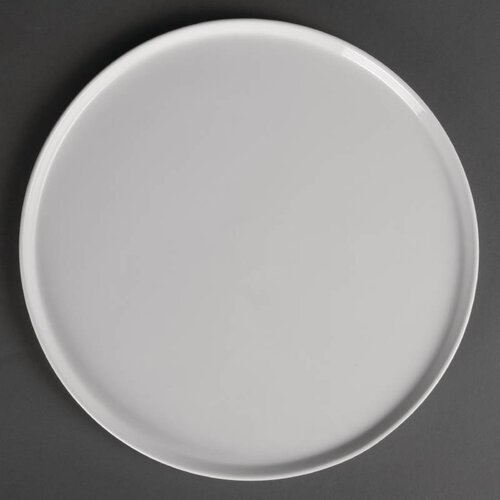 CHRselect Assiette à Pizza Blanche - Olympia - 330mm - 4 Pièces
