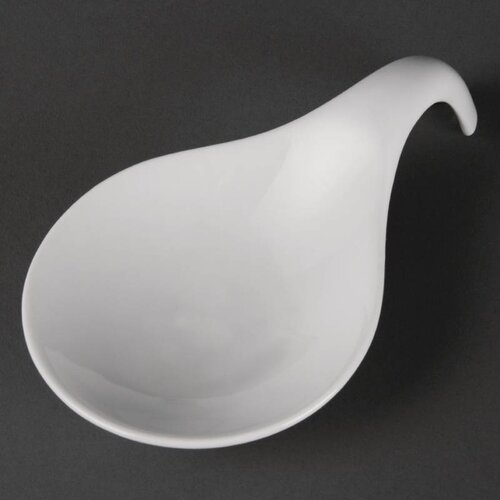 CHRselect Cuillère De Présentation Blanche - Olympia - 160x100mm - 6 Pièces