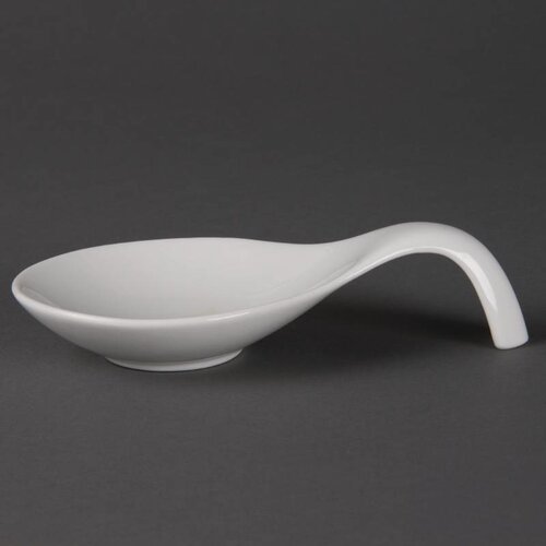 CHRselect Cuillère De Présentation Blanche - Olympia - 160x100mm - 6 Pièces