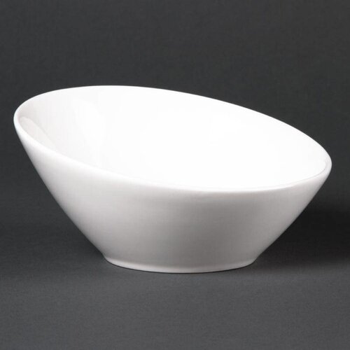 CHRselect Bol Incliné Ovale Lumina - Porcelaine Fine - Ø148mm - 6 Pièces
