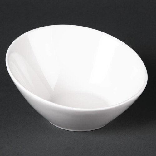CHRselect Bol Incliné Ovale Lumina - Porcelaine Fine - Ø148mm - 6 Pièces