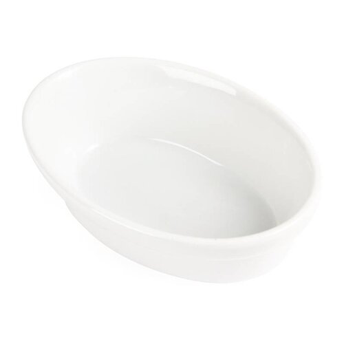 CHRselect Plat à Gratin Blanc Ovale - Olympia - 145x104mm - 6 Pièces