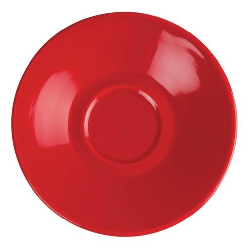 CHRselect Soucoupe Pour Tasse Espresso - Olympia - Rouge - 12 Pièces