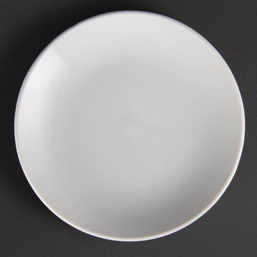 CHRselect Assiette Coupe Blanche - Olympia - 150mm - 12 Pièces