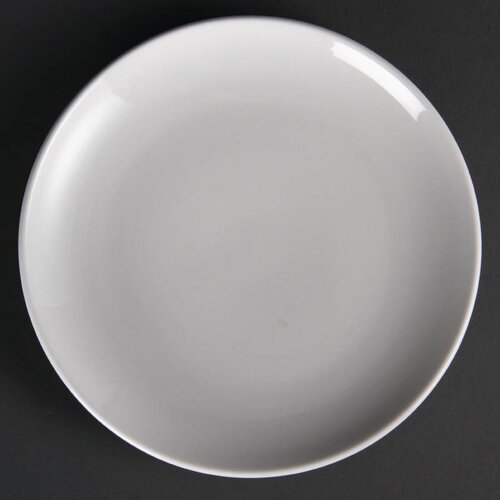 CHRselect Assiette Coupe Blanche - Olympia - 230mm - 12 Pièces