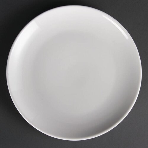CHRselect Assiette Coupe Blanche - Olympia - 250mm - 12 Pièces