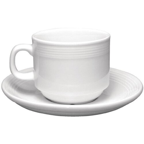 CHRselect Soucoupe Pour Tasse à Thé Empilable - Linear Olympia - 200ml - 12 Pièces