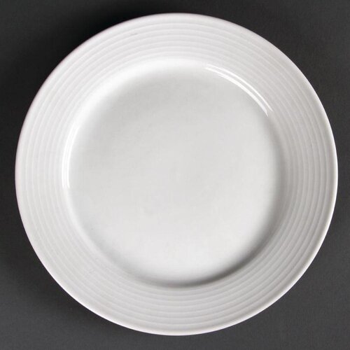 CHRselect Assiette à Bord Large - Linear Olympia - 250mm - 12 Pièces