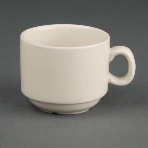 CHRselect Tasse à Espresso Empilable - Ivory Olympia - 90ml - 12 Pièces