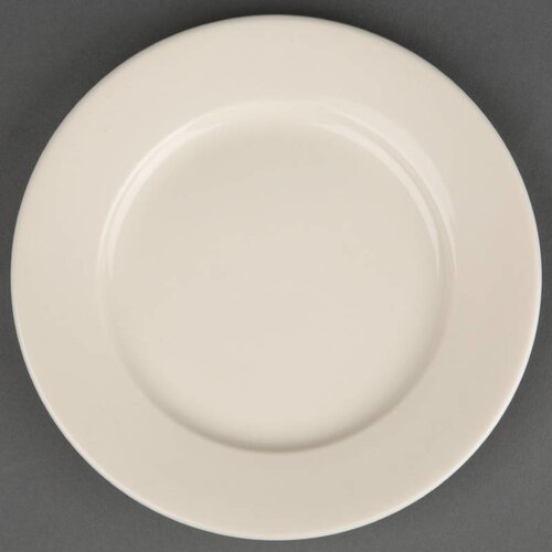 CHRselect Assiette à Bord Large - Ivory Olympia - 150mm - 12 Pièces