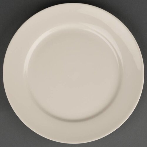 CHRselect Assiette à Bord Large - Ivory Olympia - 200mm - 12 Pièces