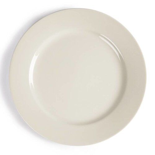 CHRselect Assiette à Bord Large - Ivory Olympia - 230mm - 12 Pièces