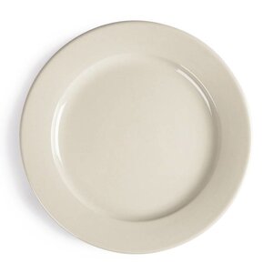 CHRselect Assiette à Bord Large - Ivory Olympia - 250mm - 12 Pièces