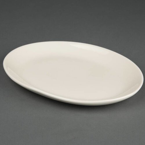 CHRselect Assiette Creuse Ovale - Ivory Olympia - 200mm - 12 Pièces