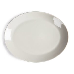 CHRselect Assiette Creuse Ovale - Ivory Olympia - 290mm - 12 Pièces