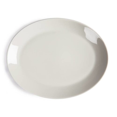 CHRselect Assiette Creuse Ovale - Ivory Olympia - 290mm - 12 Pièces
