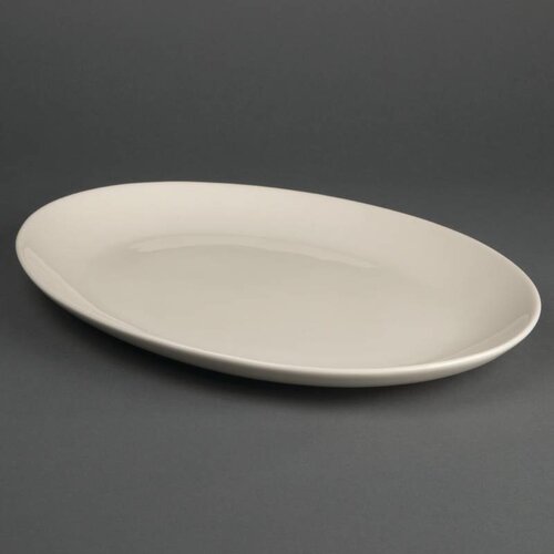 CHRselect Assiette Creuse Ovale - Ivory Olympia - 330mm - 6 Pièces
