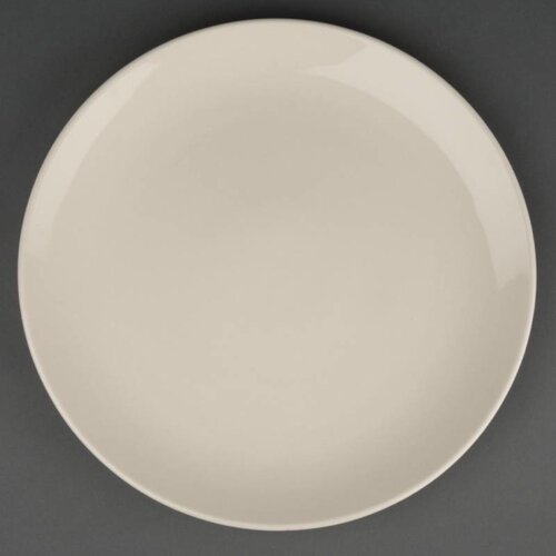 CHRselect Assiette Creuse Ronde - Ivory Olympia - 255mm - 12 Pièces