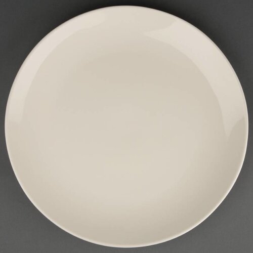 CHRselect Assiette Creuse Ronde - Ivory Olympia - 310mm - 6 Pièces