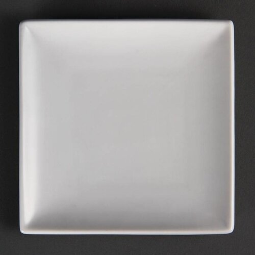 CHRselect Assiette Carrée Blanche - Olympia - 140mm - 12 Pièces
