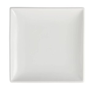 CHRselect Assiette Carrée Blanche - Olympia - 180mm - 12 Pièces