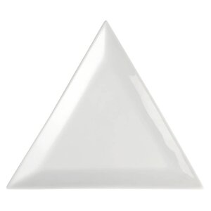 CHRselect Assiette Triangulaire Blanche - Olympia - 180mm - 12 Pièces