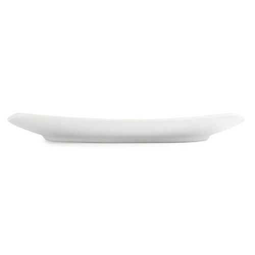 CHRselect Assiette Carée Bords Arrondis - Blanche - Olympia - 240mm - 12 Pièces
