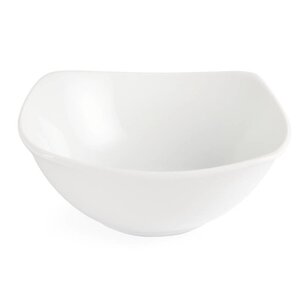 CHRselect Bol Carré à Bords Ondulés Blanc - Olympia - 140mm - 12 Pièces