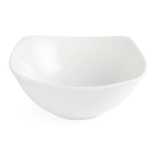 CHRselect Bol Carré à Bords Ondulés Blanc - Olympia - 140mm - 12 Pièces