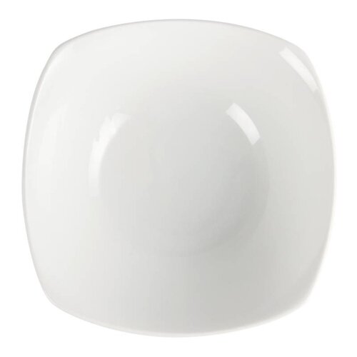 CHRselect Bol Carré à Bords Ondulés Blanc - Olympia - 170mm - 12 Pièces
