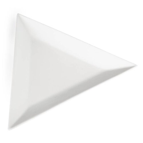 CHRselect Assiette Triangulaire Blanche - Olympia - 254mm - 6 Pièces