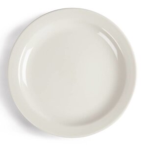 CHRselect Assiettes à Bord Étroit - Ivory Olympia - Ø200mm - 12 Pièces