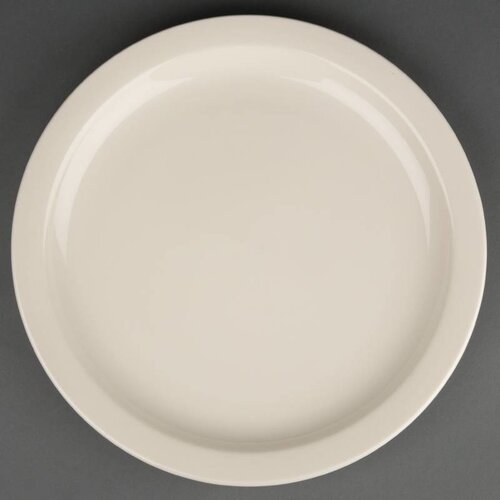 CHRselect Assiettes à Bord Étroit - Ivory Olympia - Ø280mm - 6 Pièces