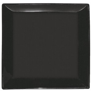 CHRselect Assiette Carrée Noire - Olympia - 240mm - 12 Pièces
