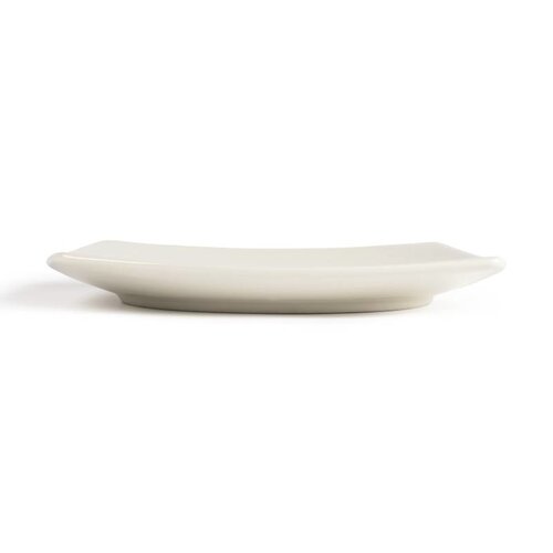 CHRselect Assiette Carrée à Bords Arrondis - Olympia Ivory - 273mm - 12 Pièces