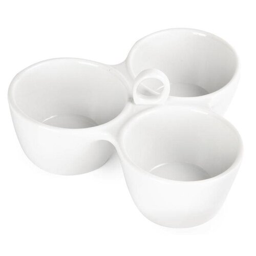 CHRselect Plat à Sauce 3 Compartiments - Olympia - Ø85x180x55(h)mm