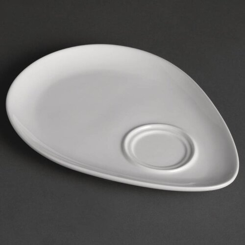 CHRselect Assiette à Snack - Porcelaine Blanche - Olympia - 185x240mm - 12 Pièces CHRselect Assiette à Snack - Porcelaine Blanche - Olympia - 185x240mm - 12 Pièces