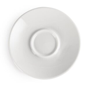 CHRselect Soucoupe Pour Tasse à Espresso - Blanche - Olympia - 120mm - 12 Pièces