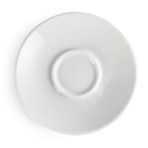 CHRselect Soucoupe Pour Tasse à Espresso - Blanche - Olympia - 120mm - 12 Pièces