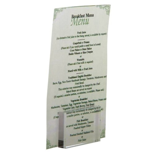 CHRselect Porte-Carte Premium - Olympia - Acrylique Transparent - 30(p)x85(L)x55(H)mm